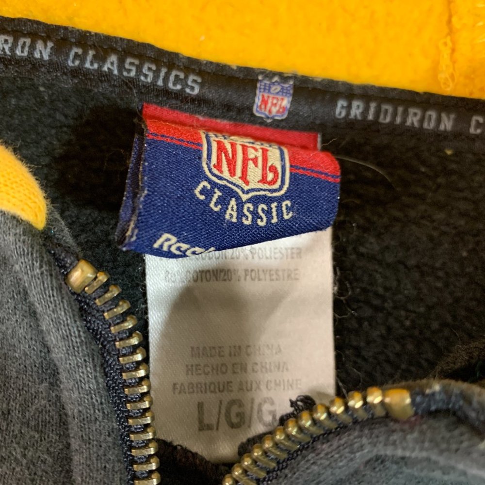 Pittsburgh Steelers NFL Classic Reebok hoodie hooded sweatshirt Large - Picture 3 of 3